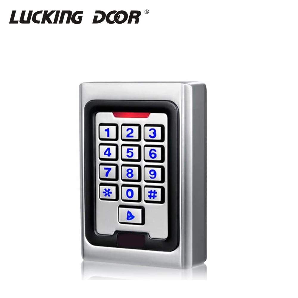 

Backlight Keypad Metal Case access control outdoor key 2000 Users 125khz RFID Card Reader Access Control System