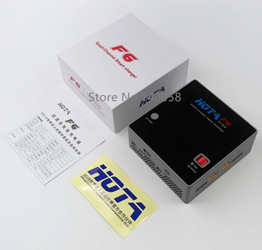 HOTA F6 Quad-Channel Smart Balance Charger 4x25 0W/15A For Lipo Li-ion NiMH Battery With Type-C For iPhone IMac Samsung Charging