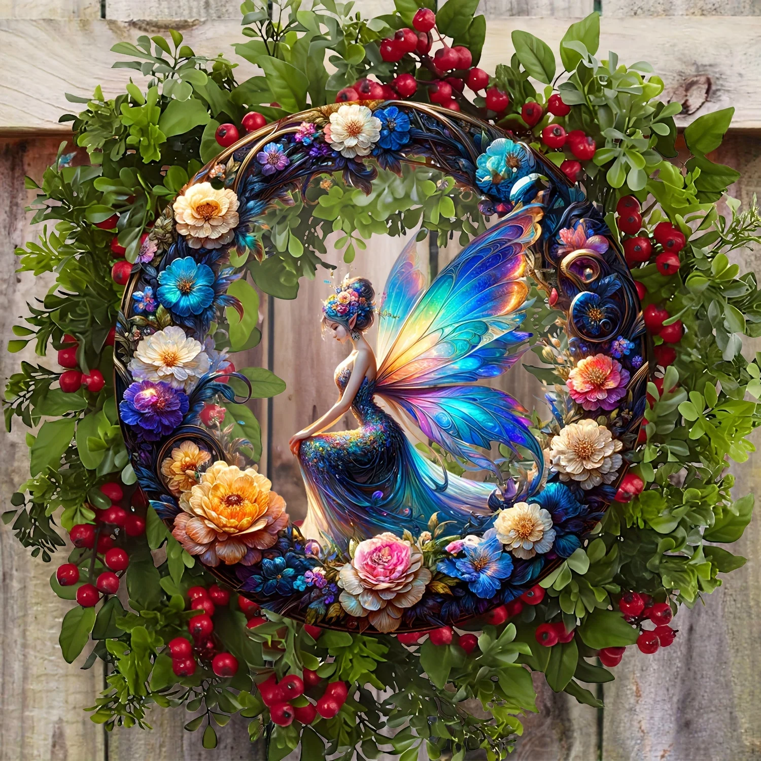 Acchiappasole A Forma Di Fata Con Cuore - Decorazione Da Appendere In Vetro Acrilico Per Interni Ed Esterni - Foto 3