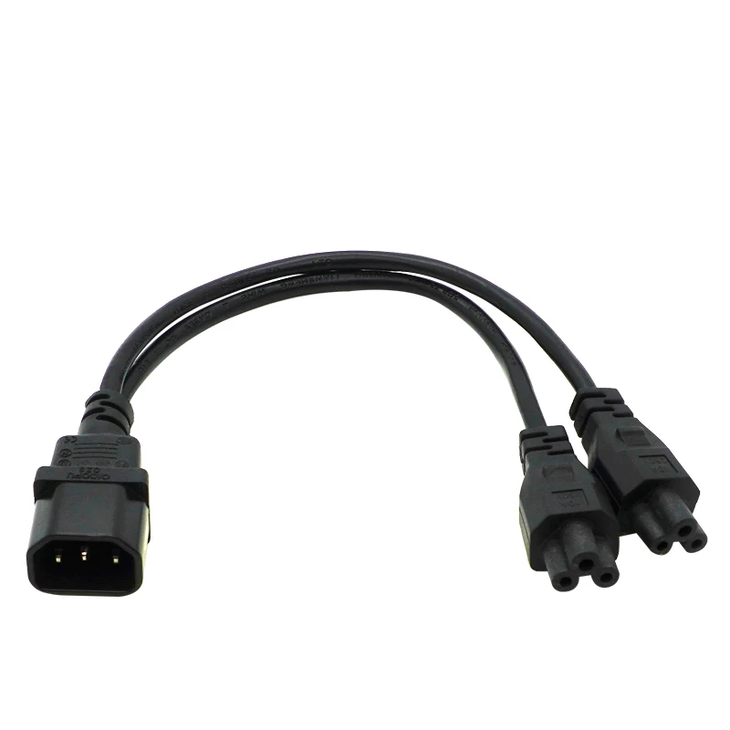 tipo de Alimentação y Divisor Adaptador Cabo Único Iec 320 C14 Macho para Duplo c5 Fêmea Curto Cabo para Computador Host Display 0.3m - Imagem 5