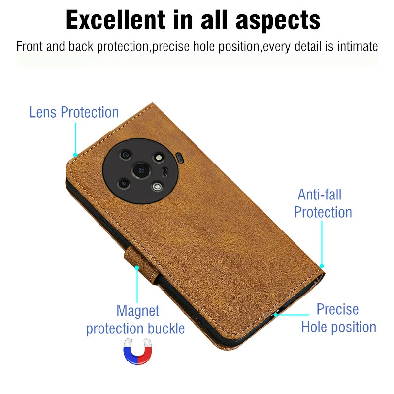 Premium Wallet Flip Case - Leather & Silicone Cover
