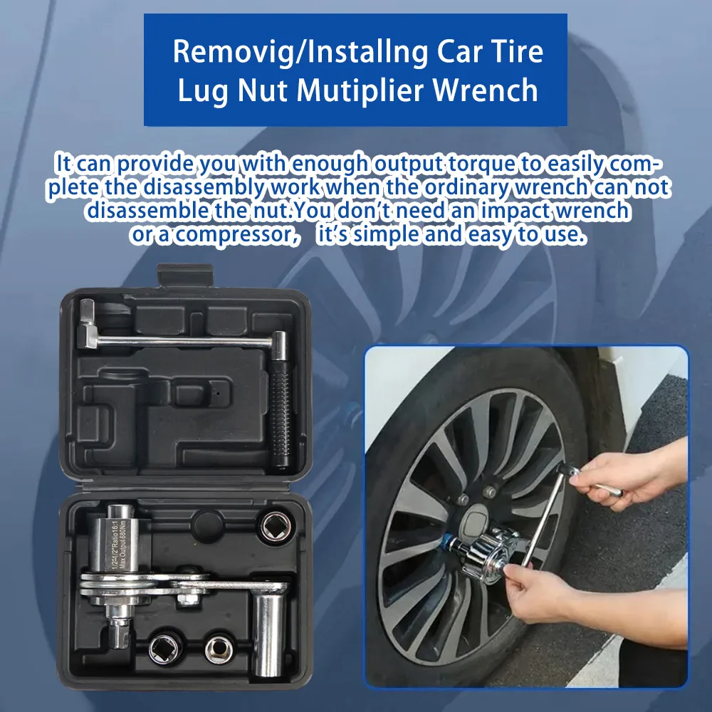 مفتاح ربط عزم دوران مضاعف مقاسات 17، 19، و 21 ملم...