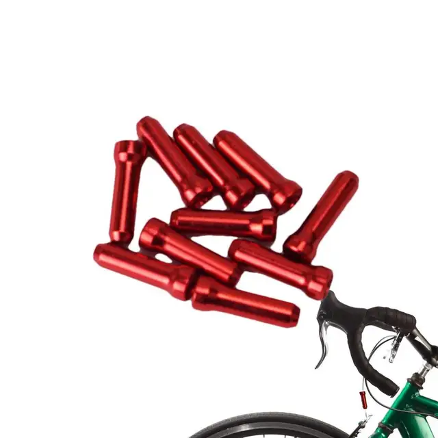 Tappi Terminali Per Cavi Freni Bici - 10 Pezzi In Alluminio | Anti-Sfilacciamento - Foto 7