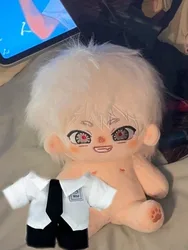 20cm Cotton Doll Plush Toy with Cute Dress - Up Outfits - Perfect Gift - With skeleton (Hikaru with clothes)