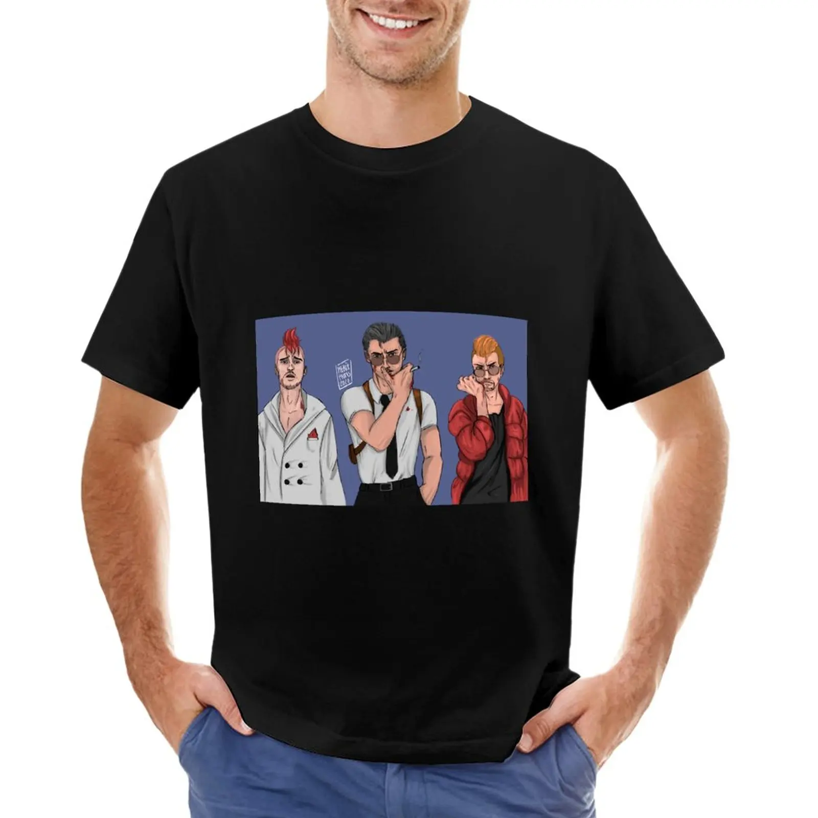 

Fight T-Shirt quick-drying anime mens vintage t shirts