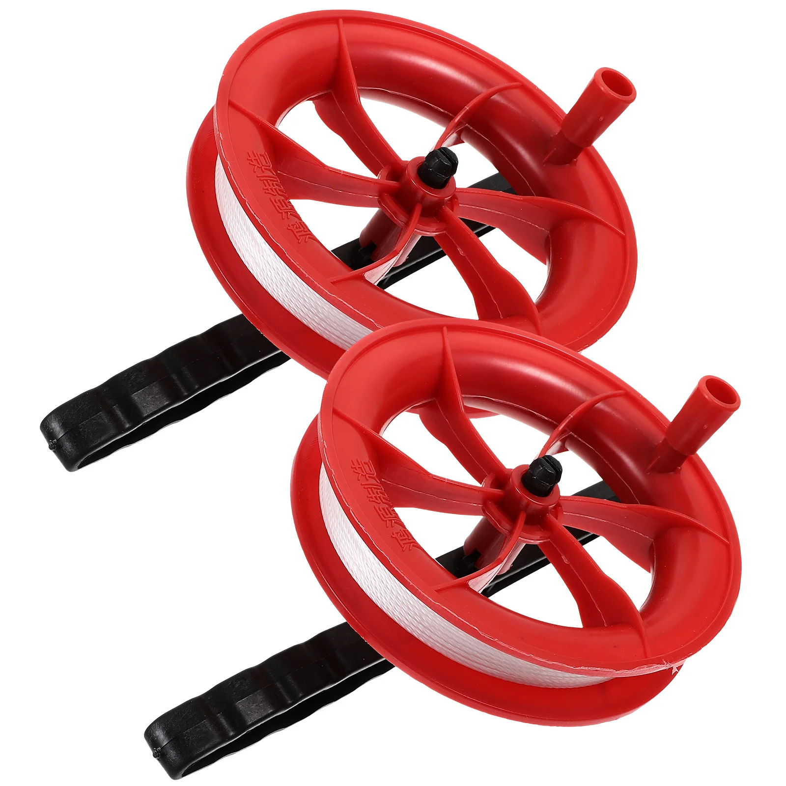 

2 Pcs Kites Line Wheel Reel Winder Accessories Outdoor Flying Lead Sports Tool Red Child