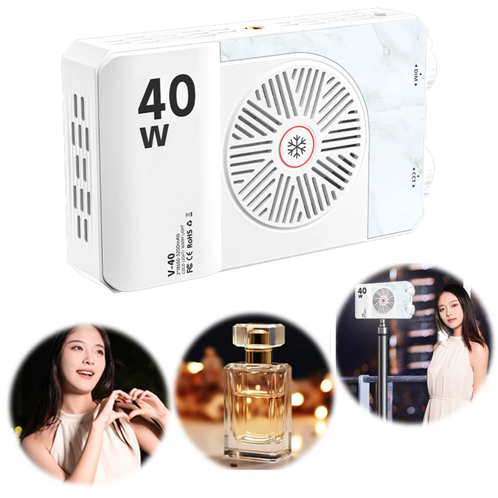 Handheld Fill Light 2800K-9000K Photography Lighting 4400mAh Rechargeable Portable Light Panel Video Light