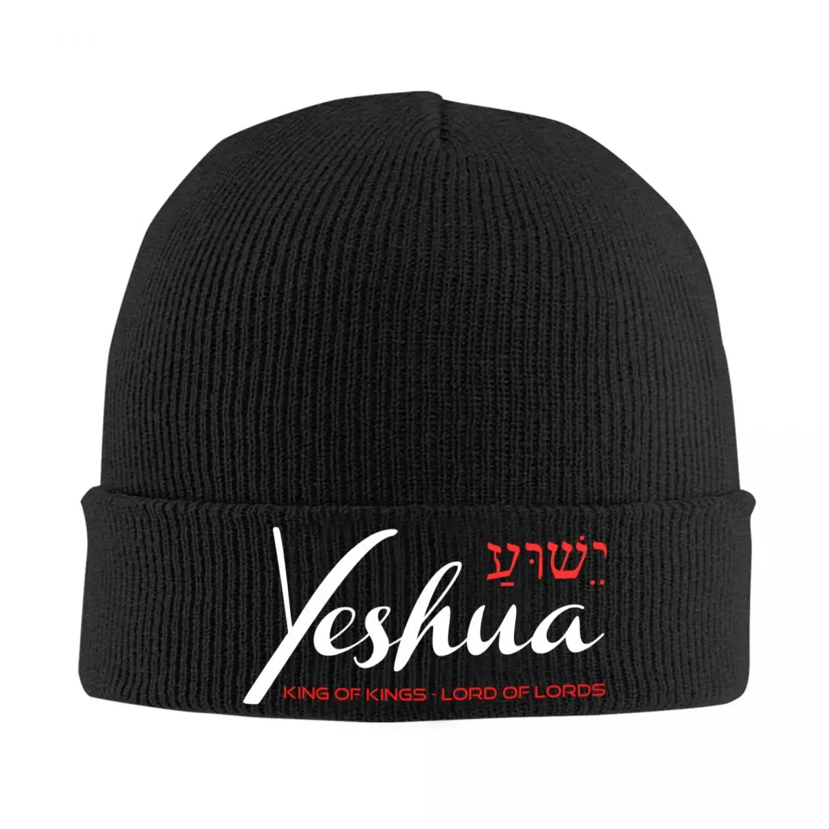 

Yeshua Jesus Christian Bonnet Hats Fashion Knitted Hat For Women Men Warm Winter Skullies Beanies Caps