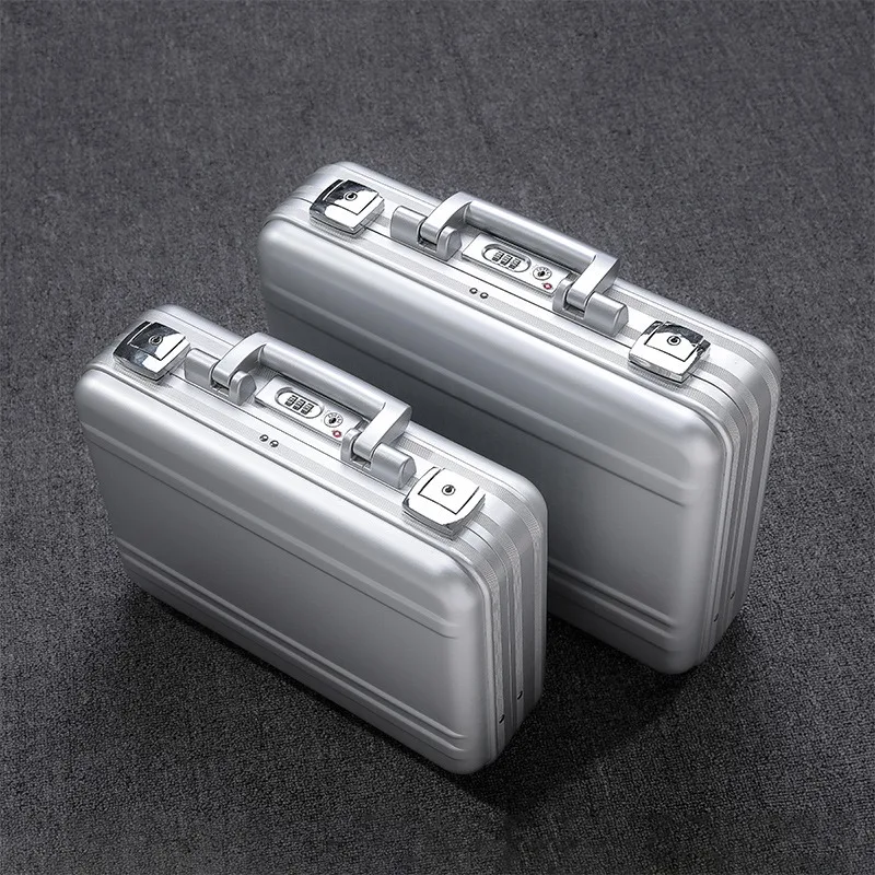 Multi Functional Password Aluminum Alloy Toolbox Portable Storage Box Anti Drop and Shock-absorbing Instrument Box 2