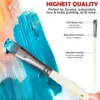 10 Pack Paint Brushes Set for Art Acrylic Gouache Oil Watercolor Artist Canvas Synthetic Nylon Tips 4