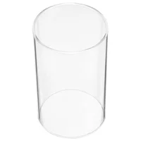 1pc Desktop Shade Tall Holders Pillar Candles Clear Tube Shades Frame Glass Table Centerpiece Cylinders Household Cover 2024 New 4