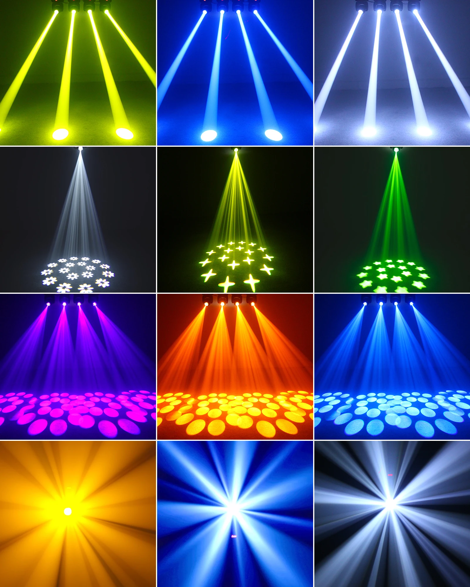 100W Moving Head Light LED Effect Gobo Lights Beam Stage Light DMX Dj Stage Lighting Party Disco
