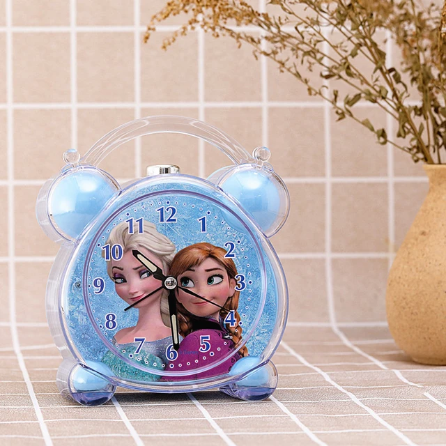Horloge de Table Simple et créative Disney, la reine des neiges, Anna,  Elsa, princesse blanche-neige
