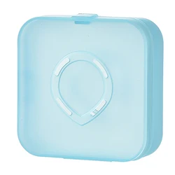 Portable Air Cushion Cosmetic Case - Refillable Makeup Container (Blue)