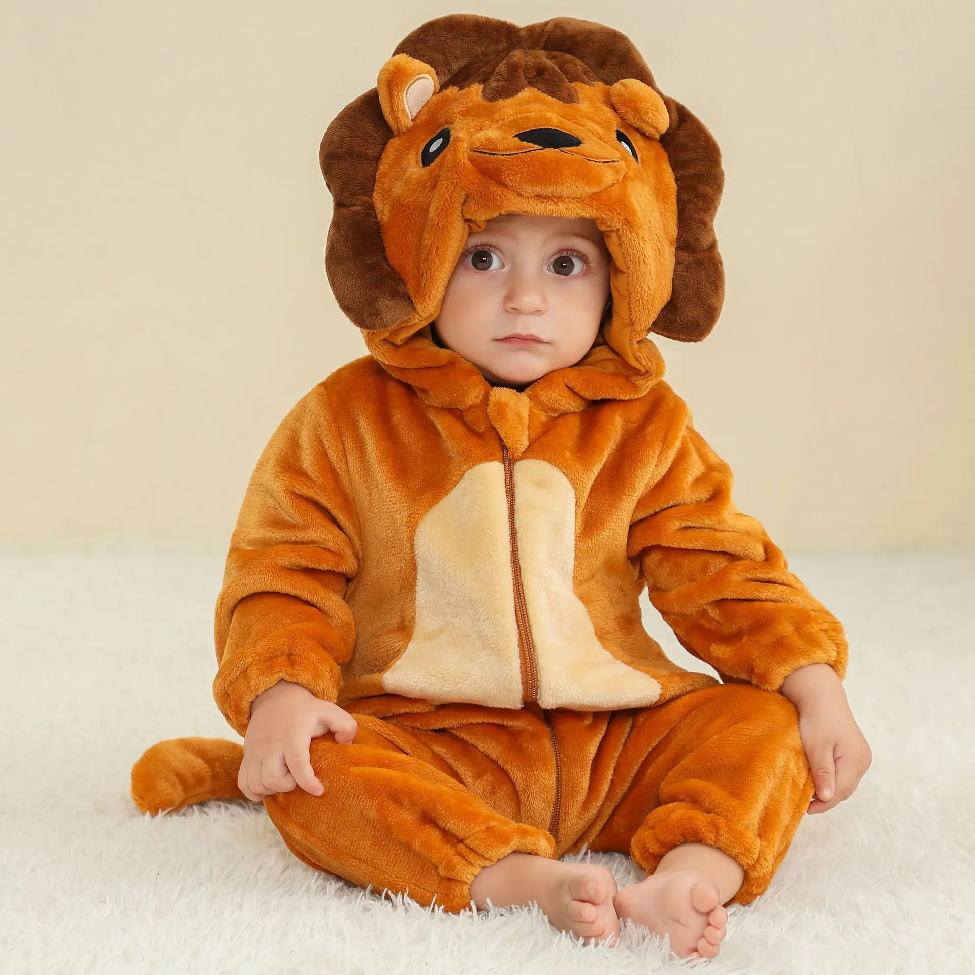 Baby onesies pyjamas kids overalls winter animal jumpsuit for girl boy toddler infant