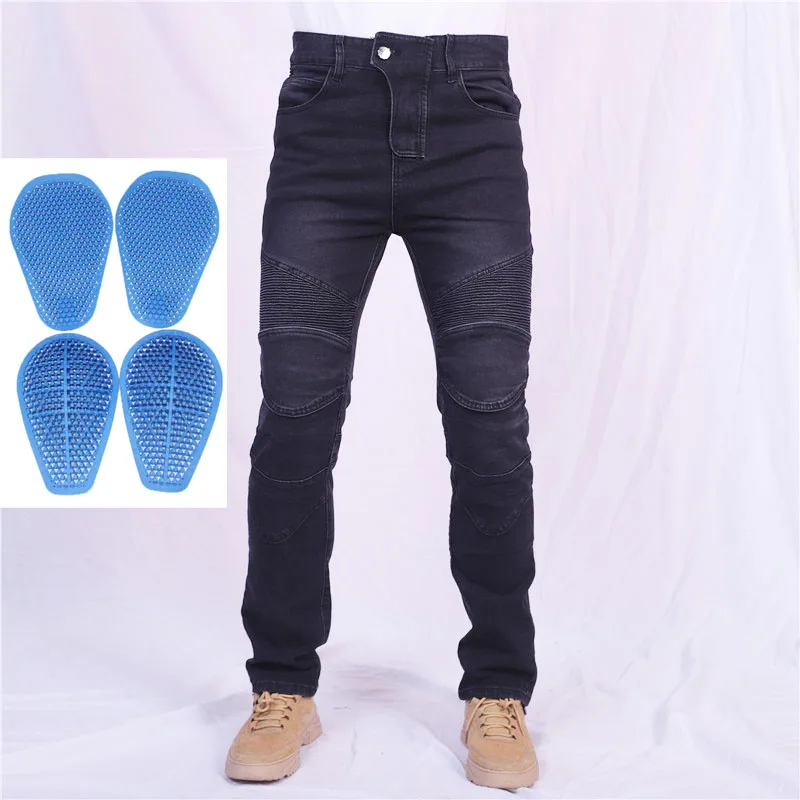 사계절용 고품질 원단 남성용 오토바이 청바지 보호 기능 모토크로스 바지 기어 옵션 드라이버 바지