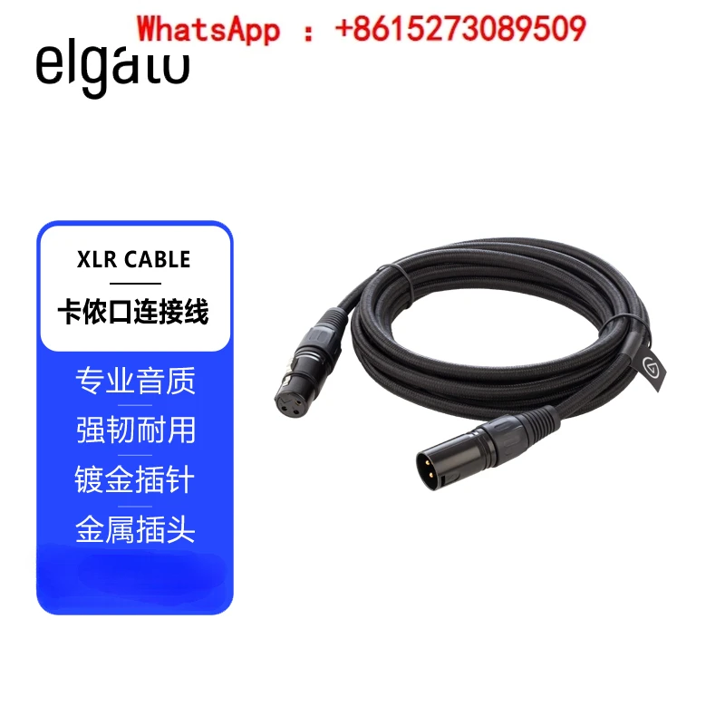 Scheda Audio Del Microfono Del Cavo Di Elgato Xlr, Cavo Di Collegamento Audio Della Porta Xlr, Cavo Di Bilanciamento Del Mixer Da 3 Metri