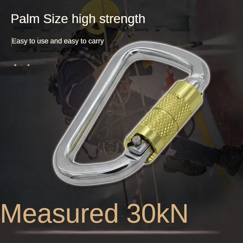 

Jinguang D-Shaped Buckle Main Lock Rock Climbing Buckle Quick Hanging Outdoor Extra Large Climbing Hook Safety