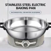 Household Large Capacity Stainless Steel Electric Frying Pancake Pan Multifunctional Baking Pot 1