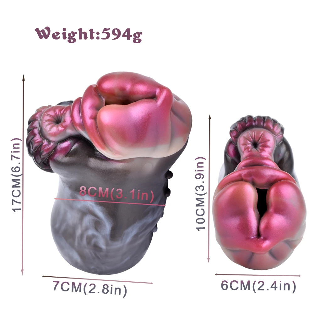 GEEBA Net Weight 739g Fantasy Beast Male Masturbator Silicone Pocket Pussy Stroker Men's Penis Onahole Realistic Vagina Sex Toys