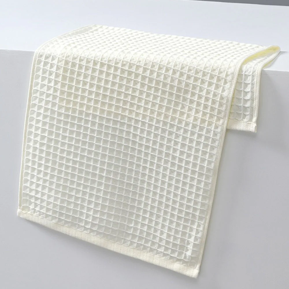 34X74cm Cotton Bath Waffle Towel Set For Children Baby Skin Friendly High Quality Soft Absorbent Home Bathroom Kitchen Washcloth 2