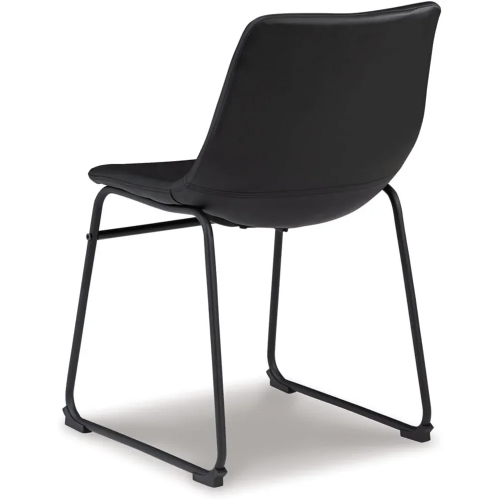 Centiar Mid Century Dining Room Bucket Chair, 2 Count, Black 3