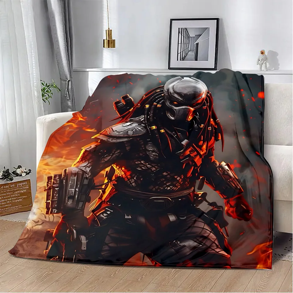 Hot Movie Aliens vs Predators Printed Picnic Blankets Warm Blanket Soft and Comfortable Blanket Home Travel Birthday Gift 2