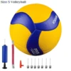 PU leather Ball Size 5 Volleyball Contest Soft Touch Indoor Outdoor Sport Gym Training Accessories for Adult Children MVA300 2
