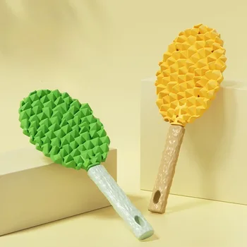 Durian-Shaped Pet Massage Brush - 2-in-1 Deshedding & Detangling Tool for Cats/Dogs, Gentle Grooming Comb with Anti-Pull Design