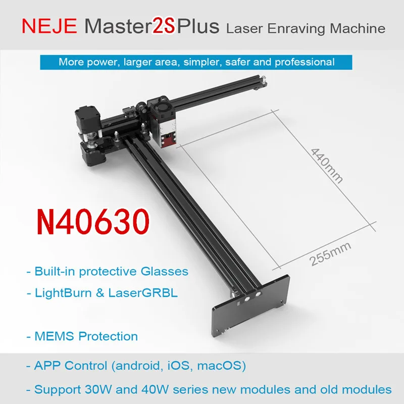 NEJE 3  Plus A40640  Professional Large Area Laser Cutting Machine, Laser Engraving Machine,Lightburn,Bluetooth App woodworking boring machine Woodworking Machinery