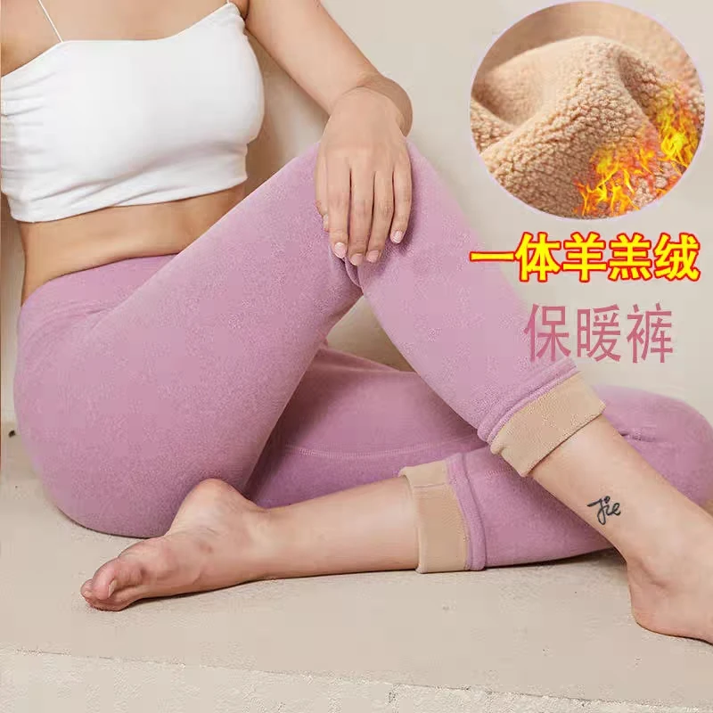 

Winter Tights Women Warm Stockings Fleece Padded Velvet Lined Tights Thicken Thermal Pants High Waist Women's Thermal Pants 2023