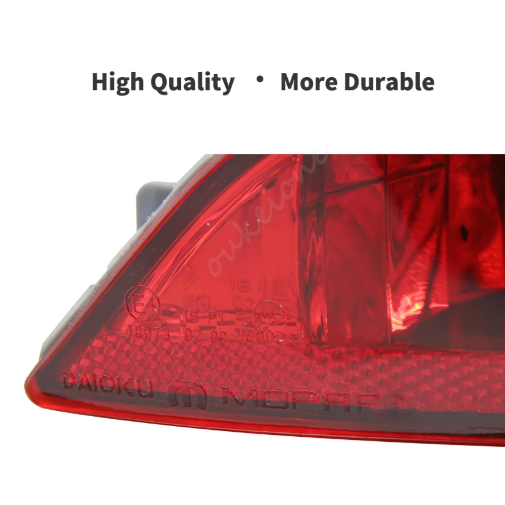 Fog Light Cover Rear Lamp Part 55112674AA 55112675AA for Jeep Compass 2017-2020 Stop Fog Reflector light + bulbs Car Accessories