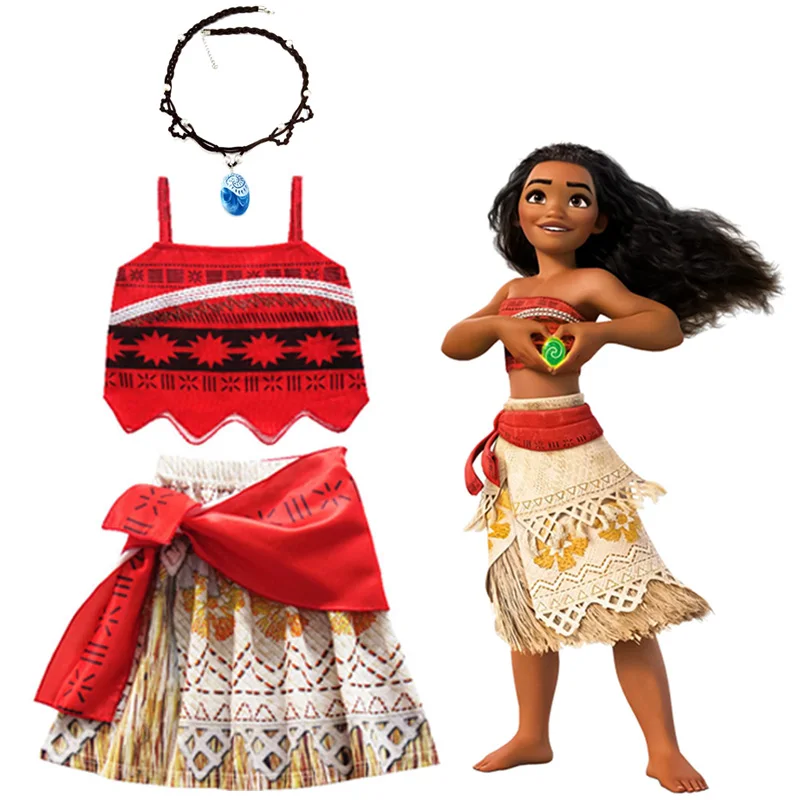 Girls Moana Costume Bikini For Kids Vaiana Princess Dress Clothes Costumes girls baby Girl party dresses cosplay Swimsuit girls clothing set