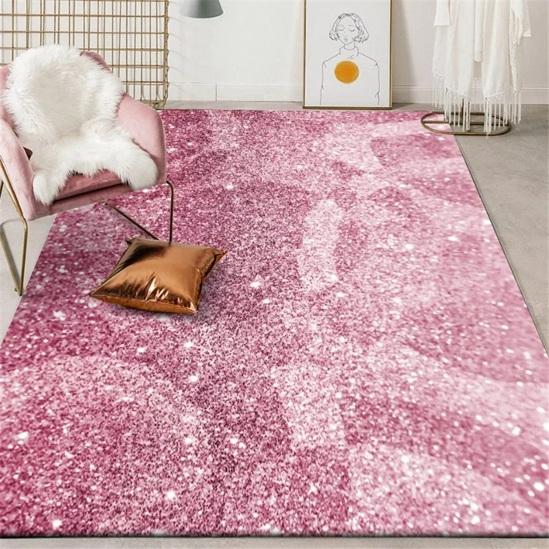 Pink-Purple-Diamond-Glitter-Pattern-Rug-Girl-Bedroom-Decoration-Bedside ...