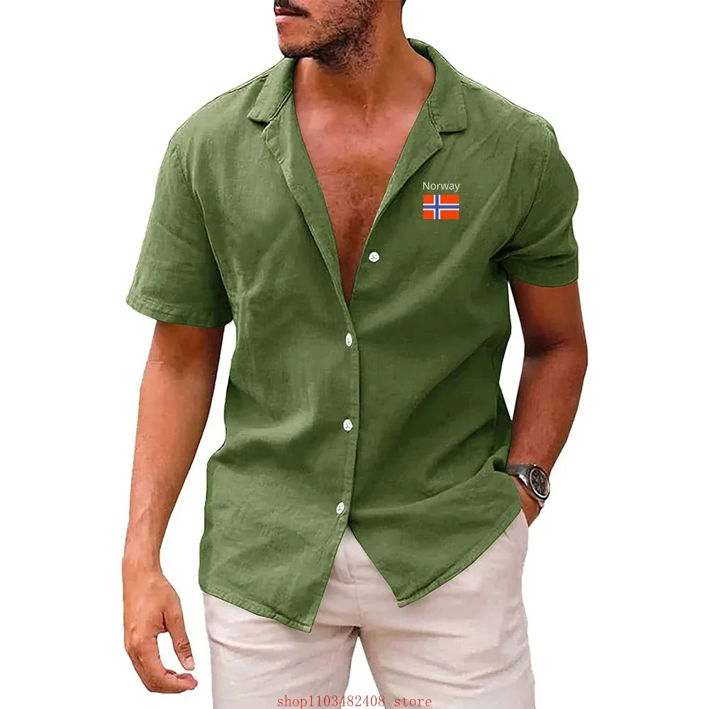 남성용 여름 디자인 짧은 소매 트렌드 셔츠, 캐주얼 맞춤형 거리 통기성 옷깃, 싱글 로우 단추 단색, 신제품