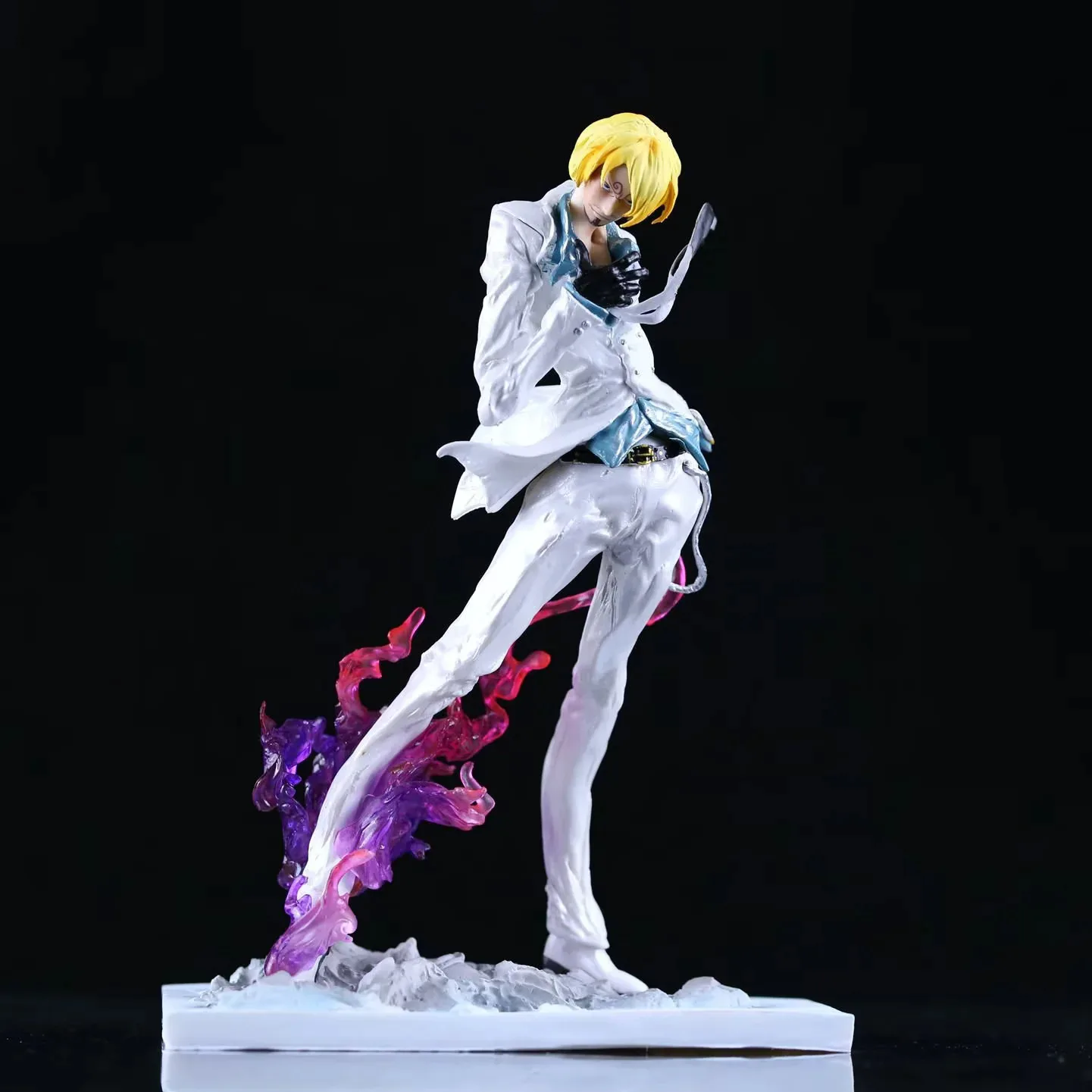 Anime One Piece Sailing Again Suit Sanji Diable Jambe Ver. PVC Action Figure Battle Statue Collectible Model Kids Toys Doll Gift