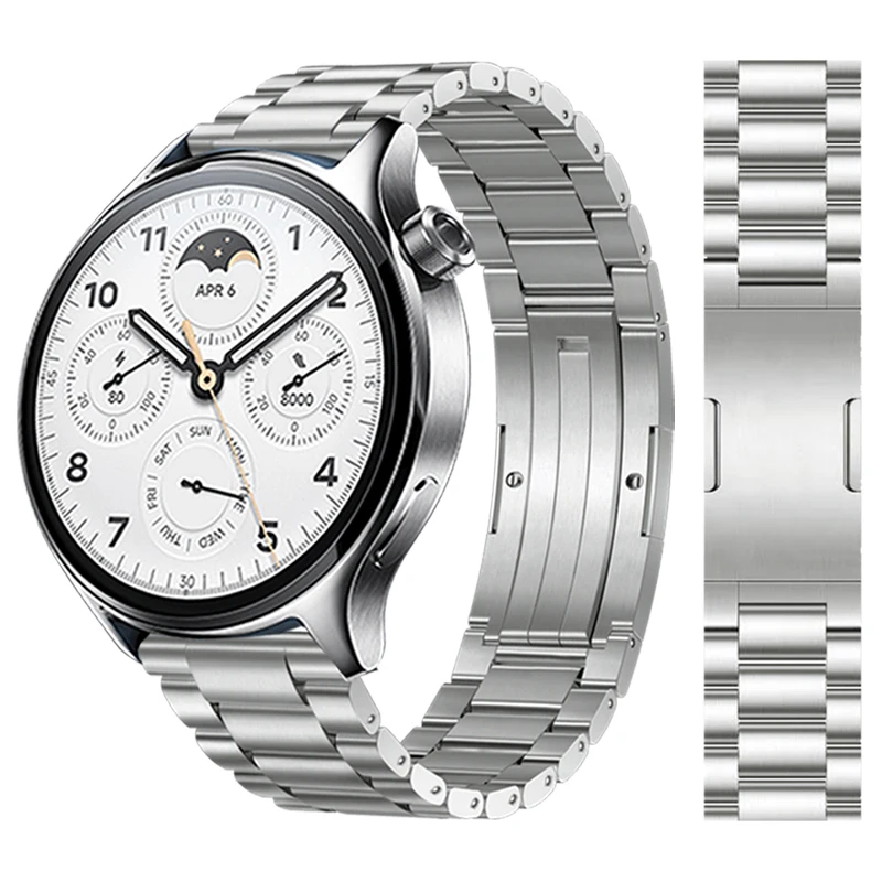 Per Xiaomi Watch S2 46Mm S1 Pro Titanium Metal Link Band 22Mm Active Strap Per Mi Watch Versione Globale Accessori Per Bracciali