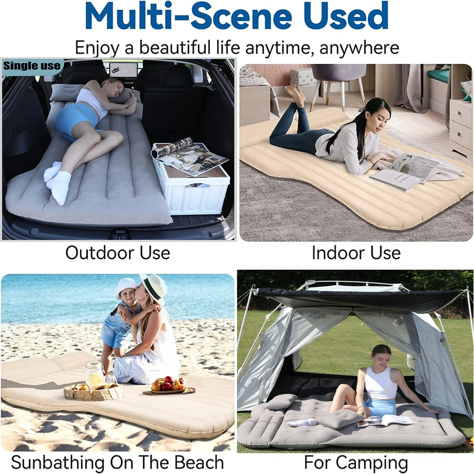 テスラモデルy用の車の空気膨張マットレス,車のSUVトランク