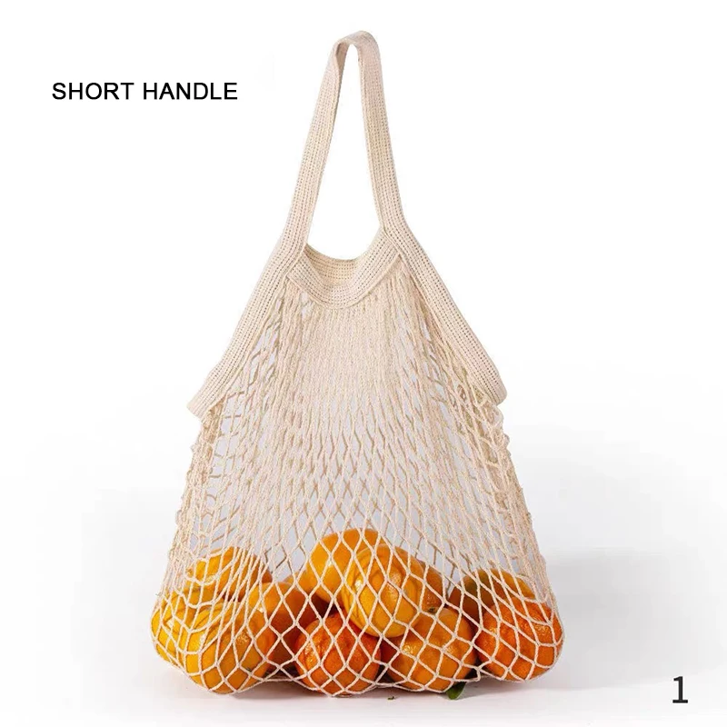 Eco-Friendly Cotton Mesh Reusable Grocery and Produce Tote Bag