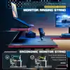L-Shaped Gaming Desk 51.2 Inches Corner Office Desk with Removable Monitor Riser 6