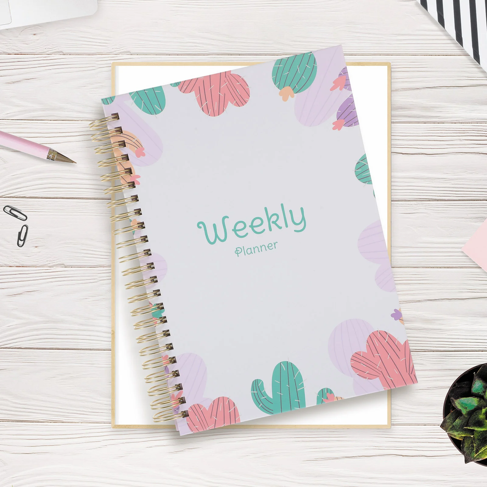 Household Planner Daily Week Moonth Planning Agenda Notebook Diary Coil Designed Academic Planner Organizer Office Supplies