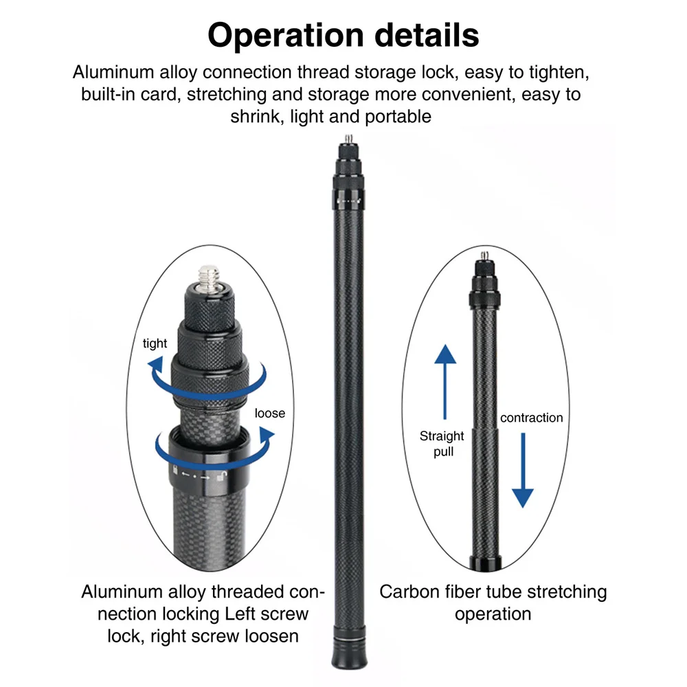 Invisible Selfie Stick 300CM Carbon Fiber Extended Selfie Stick For Insta360 X3 GoPro 12 11 10 Action sports camera selfie stick selfie stick tripod cell phone selfie stick smartphone selfie stick selfie stick phone selfie tripod