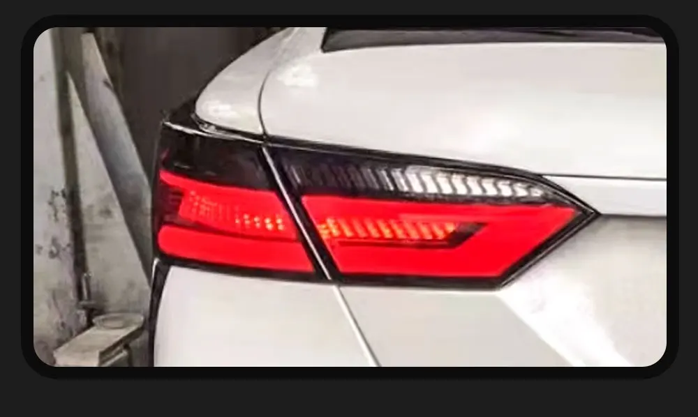 Détail et illumination du feu arrière LED