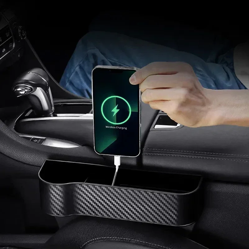 Car Seat Gap Organizer Multifunctional Plastic Car Storage Box Easy To Clean Car Interior Accessories for Sedans SUV Trucks