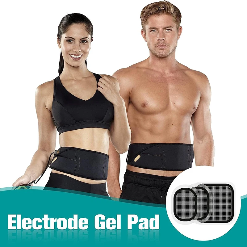 Muscle Stimulator 3 Generic Gel Replacement Pads Electrodes Pads Compatible for Slendertone Abs Belt Accessory