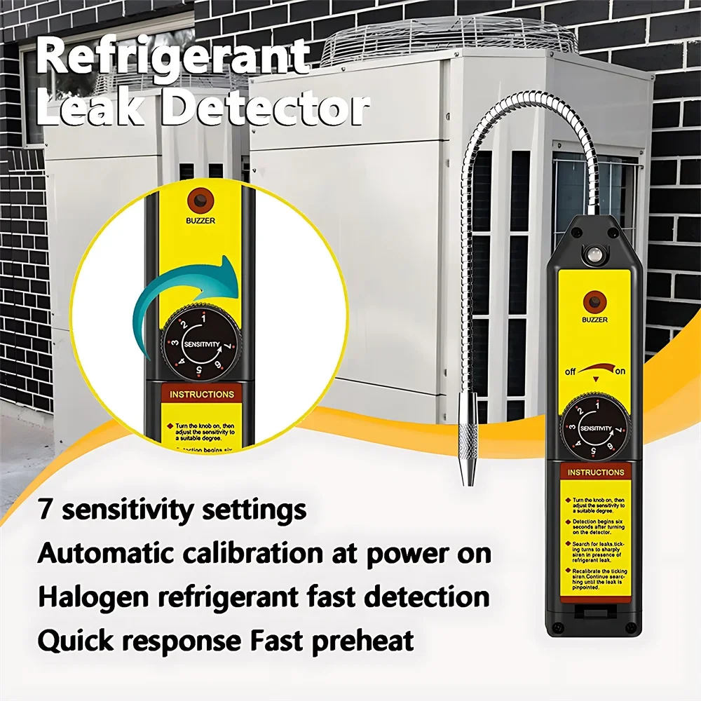 Tester Di Perdite Di Gas Condizionatore D'Aria Per Auto Ac Freon Rilevatore Di Perdite Di Gas Alogeno Con Strumento Diagnostico Della Sonda Wjl-6000S