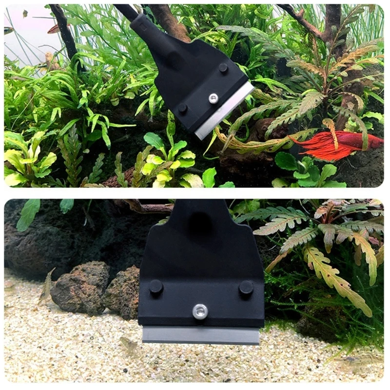 

Algae Scraper Fish for Tank Scraper Cleaning Tool Set Anti-Scratch Aquarium Clea