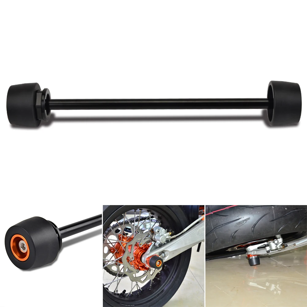 1X Cursori Dell'Asse Della Ruota Posteriore Crash Pad Protector Per Ktm 690 Duke 690 Enduro 690 Enduro R 690 Smc R 2008-2019 2020 2021 2022 2023