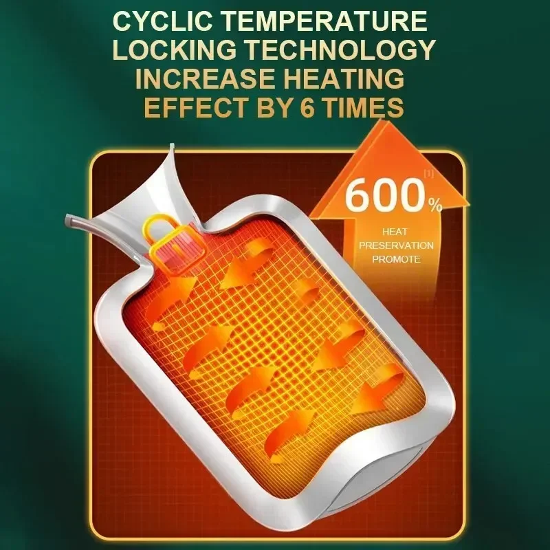 Cozy Plush Winter Hot Water Bottle - Explosion-Proof & Heat-Resistant