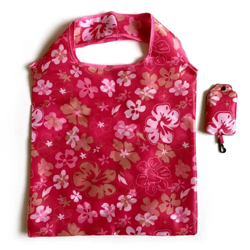 Reusable Eco Shopping Bags Women's Shopper Bag Foldable Vegetable Grocery Package Large Handbags Tote Bag With Coin Pouch Random